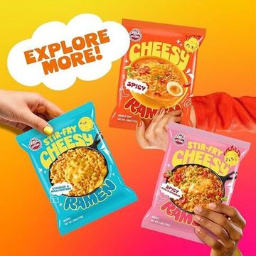 Лапша быстрого приготовления Otoki Чиз Рамен острая в Корейском стиле , 111 г (Южная Корея)