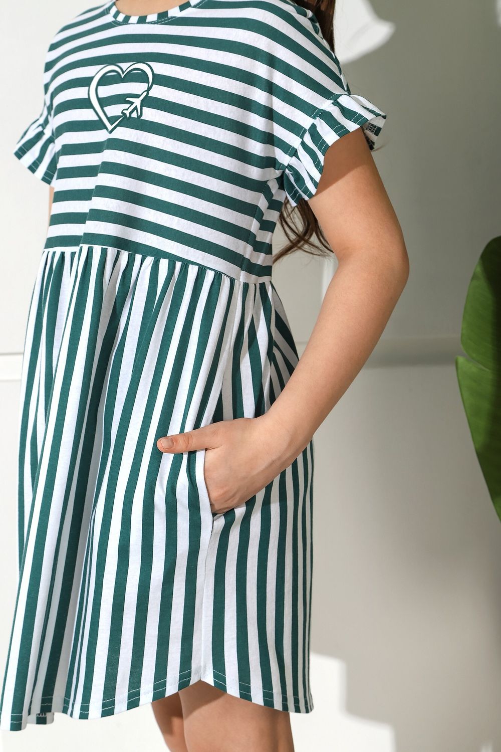 Платье для девочки Лагуна-1 Виотекс ЗЕЛЁНЫЙ