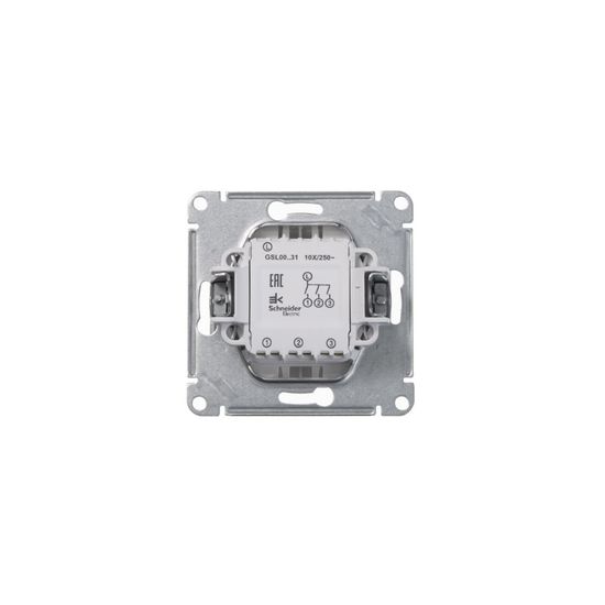 Выключатель 3-кл. СП Glossa 10А IP20 (сх. 1+1+1) 10AX механизм бел. SE GSL000131