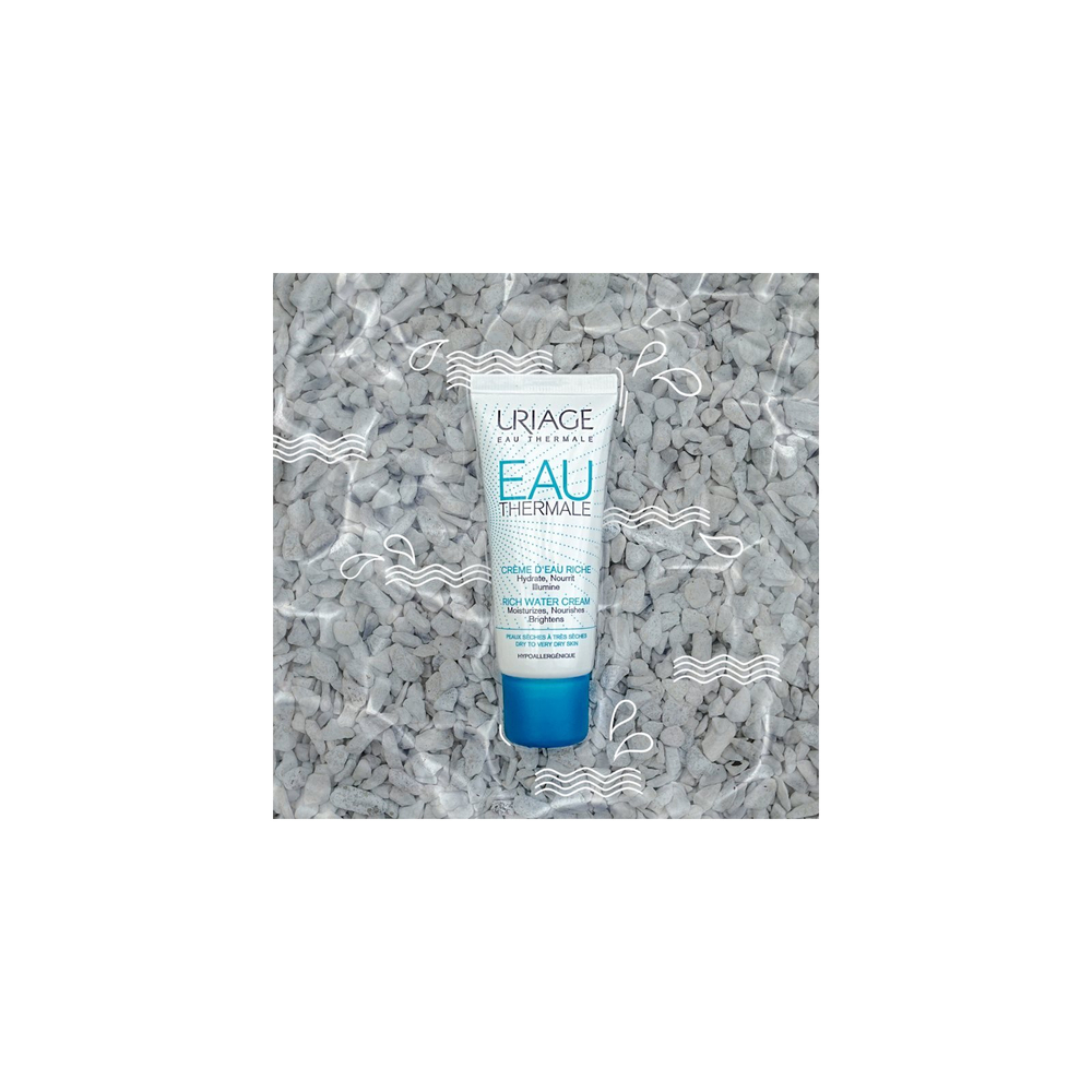 Uriage Eau Thermale Rich Water Cream - питательный и увлажняющий крем для сухой и очень сухой кожи /   40  ml  / GTIN 3661434004995