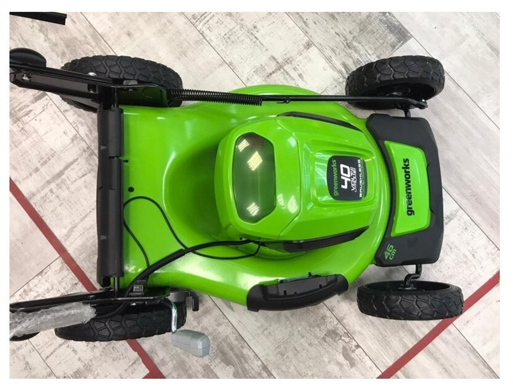 Газонокосилка аккумуляторная GREENWORKS GD40LM46HP 40В,46см,б/щ,без АКБ и ЗУ (2514407)