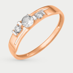 Кольцо женское из желтого золота 585 пробы с фианитами (арт. К43218123)