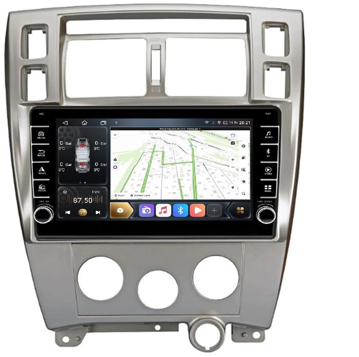Магнитола для Hyundai Tucson 2004-2009 - Kuberg OL-1725-2 Android 12, Быстрая, CarPlay, 4G SIM-слот