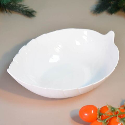 Салатник 21,5см Листья, опаловое стекло, MILLIMI