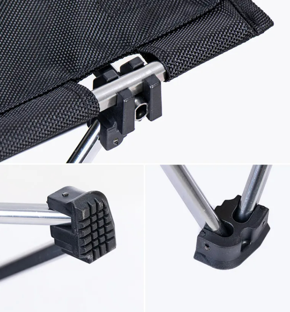 Стол туристический Naturehike алюминиевый, складной, 56,5х45х62 см, с сумкой для посуды, черный