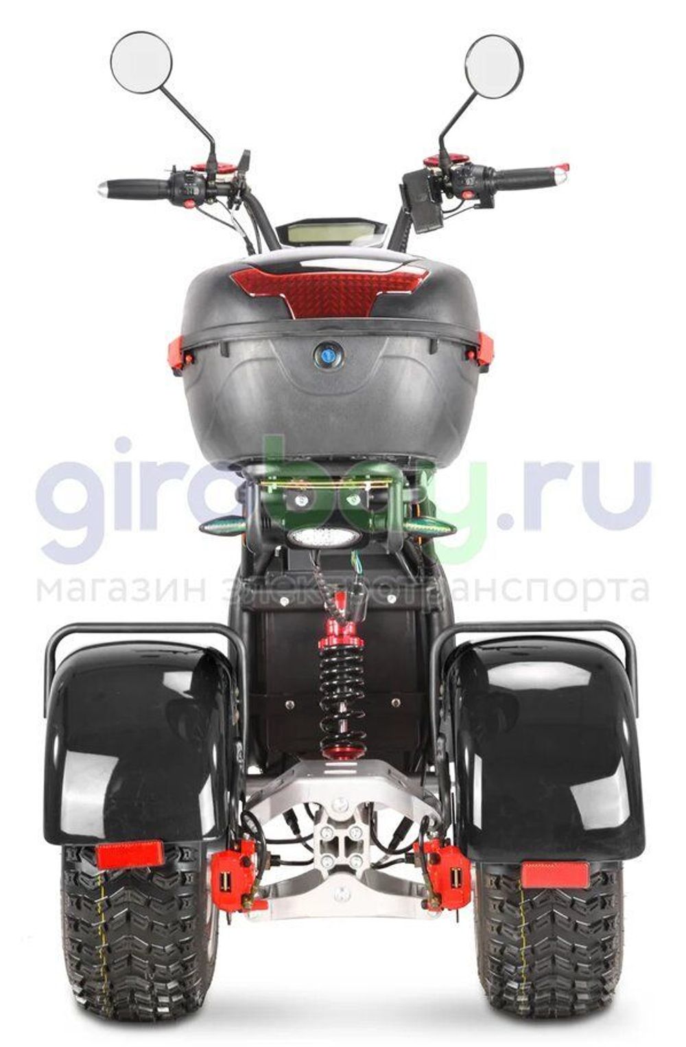 Электроскутер WHITE SIBERIA IKRA 5000w - (Черный) фото 6 фото №8