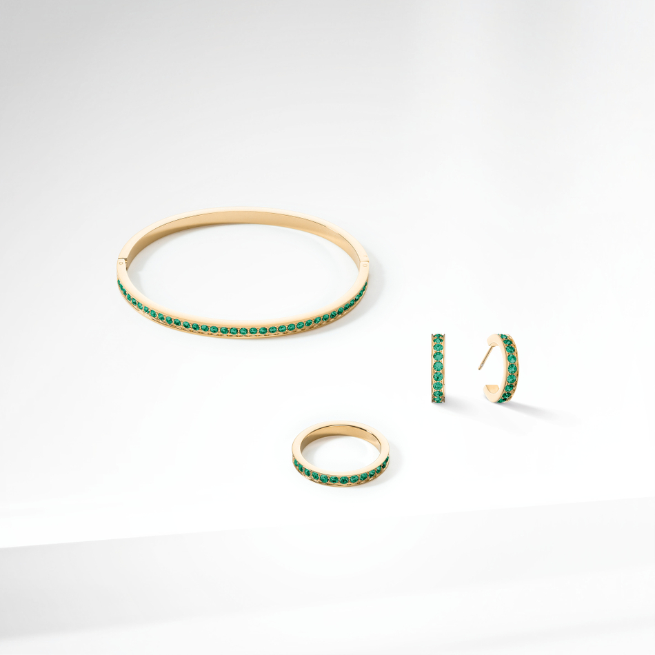 Кольцо Coeur de Lion Dark Green-Gold 0127/40-0549 60