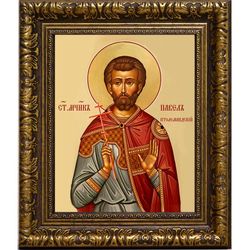 Павел Птолемаидский мученик. Икона на холсте.