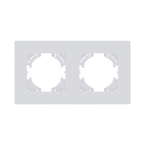 Рамка 2-постовая, белый матовый Kollinger Eleganz Plex EP2WM