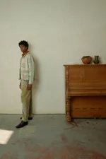 Куртка Soeurs с Красными Розами / Rose бежевая