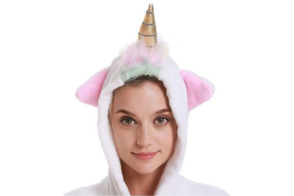 Кигуруми FunFur Единорог Золотой Рог M