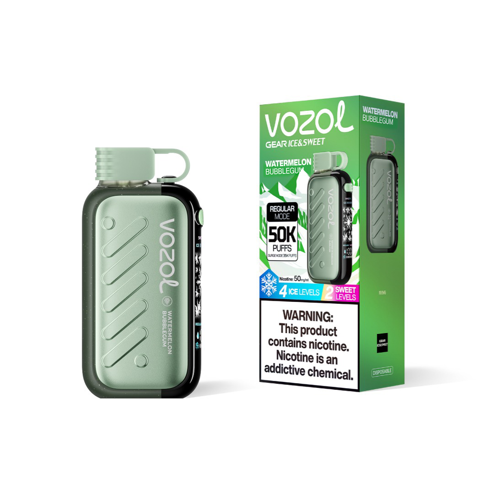 Vozol GEAR ICE & SWEET 50000 - Watermelon Bubblegum (5% nic) Vozol GEAR ICE & SWEET 50000 - Watermelon Bubblegum (5% nic)