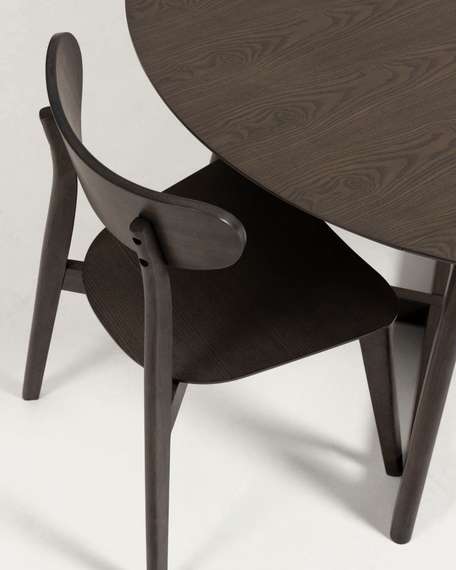 Стол раскладной Maryse Ø120-70 см, темный