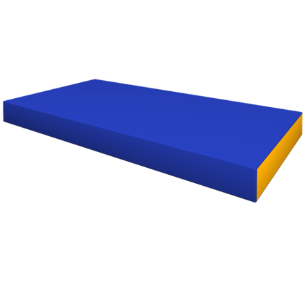 Элемент мягкой формы 1200x600x100 (синий/жёлтый)