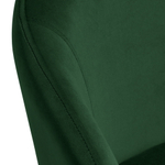 Стул-полукресло Emil зеленый с золотыми ножками