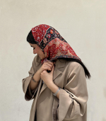 Иранский платок Narenji Sarkhfam 70 х 70 Иран 80620439