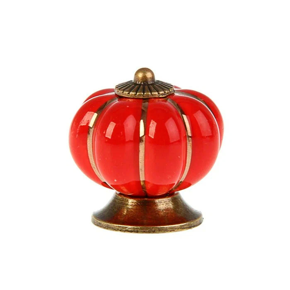 Ручка кнопка Ceramics 001 керамическая красная 2768100