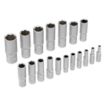 Набор инструментов, 1/4", 3/8", 1/2", Cr-V, S2, усиленный кейс, 151 предмет Stels