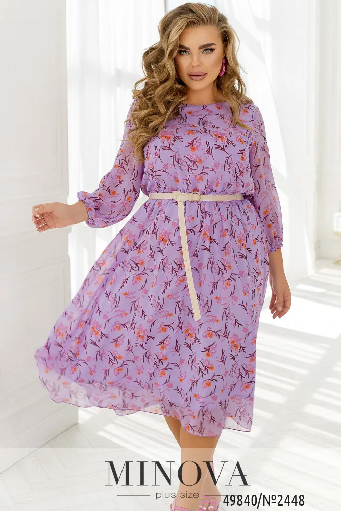 Платье 2448-сиреневый Minova