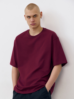 Футболка плотная (вишневый)