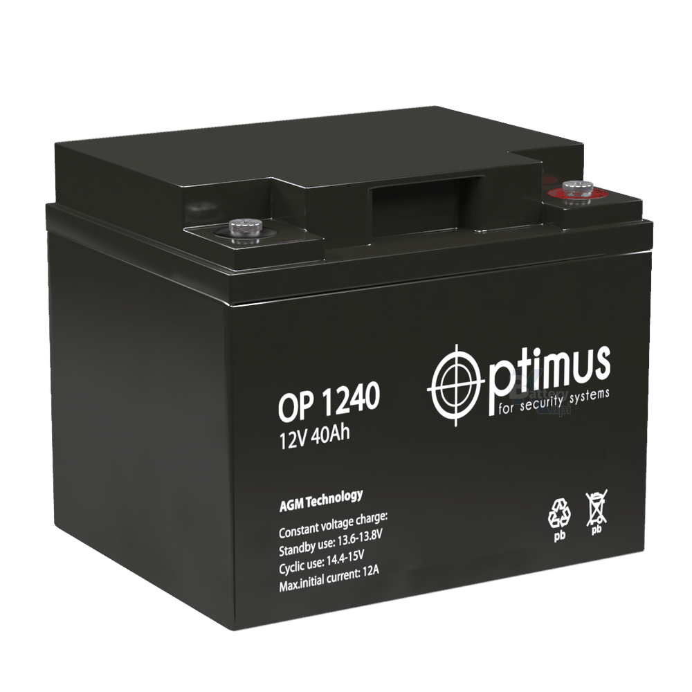 Аккумулятор Optimus OP 1240 (AGM)