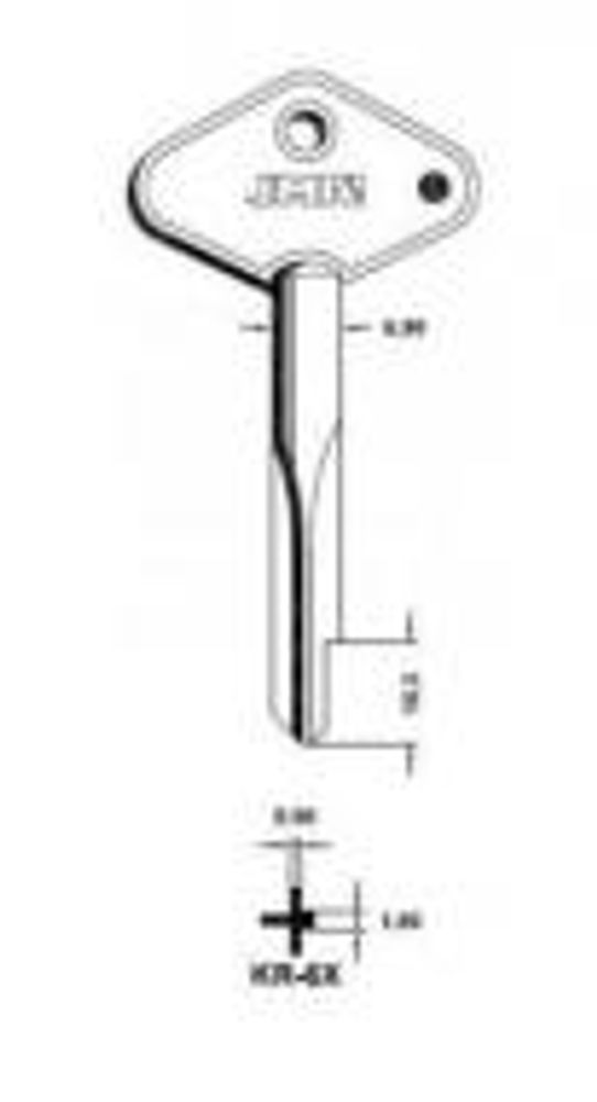 Заготовка крестового ключа KR-6X_x_x_KRX6_x_KR-4.5 15783