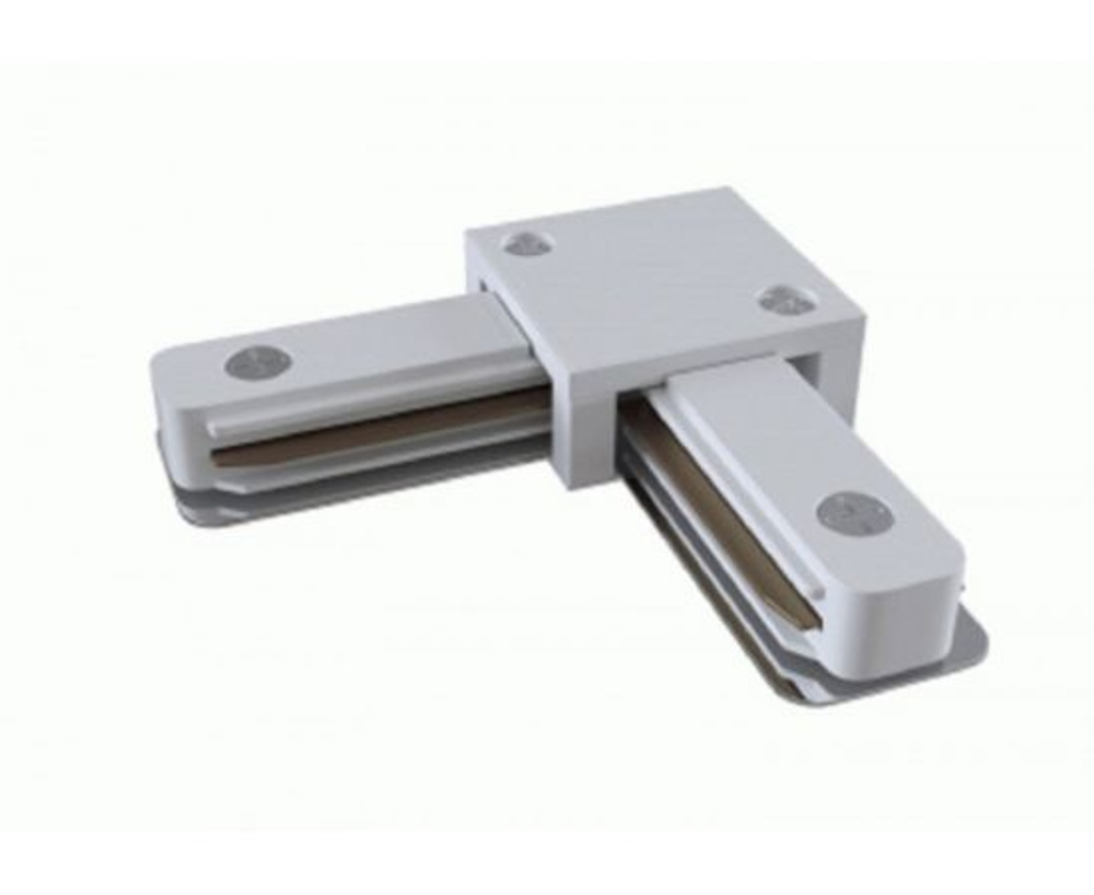 Коннектор ЭРА TR-1PA-LС-WH L-образный для однофазного шинопровода белый