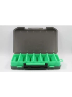 Коробка для воблеров двухсторонняя GFish 17300, зеленая / органайзер рыболовный для балансиров, снастей, блесен, приманки, попперов