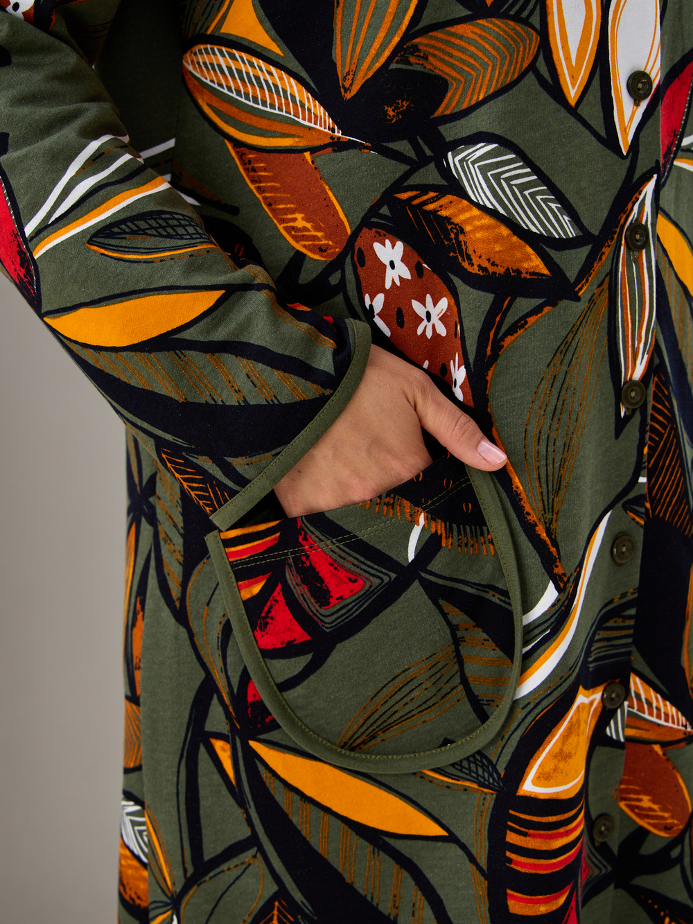 Халат Х-138/хаки-осеннийлист