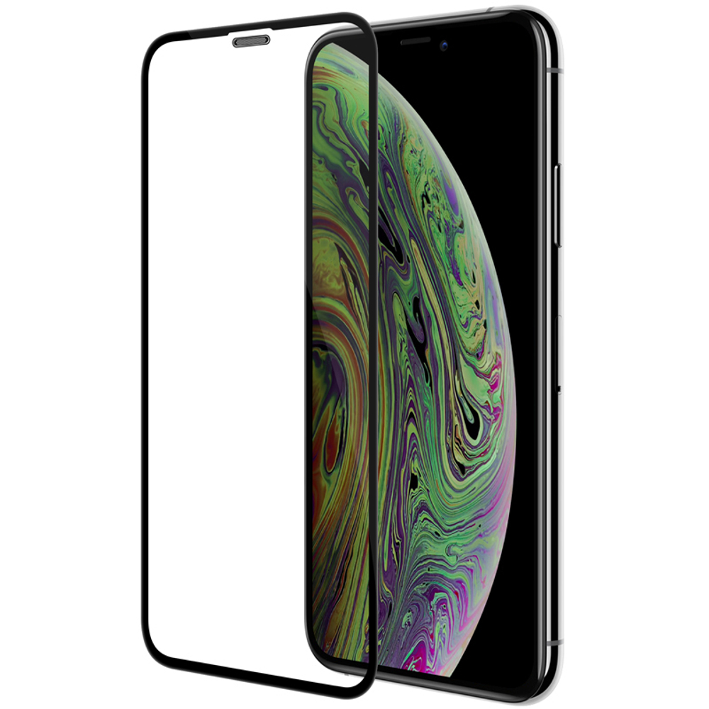 Закаленное стекло 6D с олеофобным покрытием для смартфона iPhone Xs и 11 Pro, черные рамки, G-Rhino