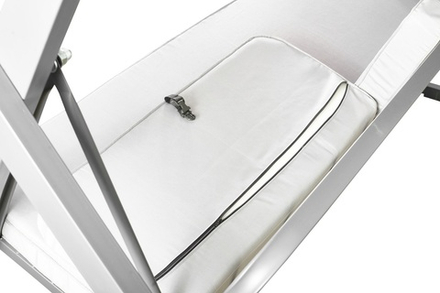 Качели садовые 3-х местные Сакура с014(каркас белый , м/э шоколадный рис.без рисунка)2 упаковки