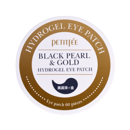 PETITFEE Гидрогелевые патчи с черным жемчугом и золотом Black Pearl & Gold Hydrogel Eye Patch 60 шт