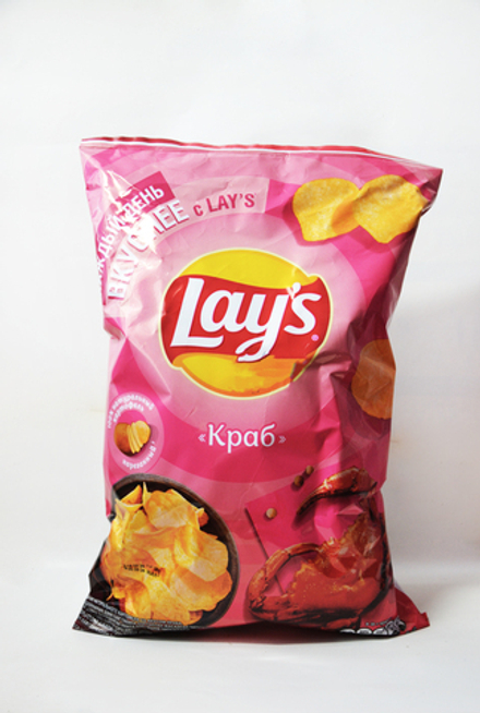 Картофельные чипсы Lays "Краб" 37 грамм