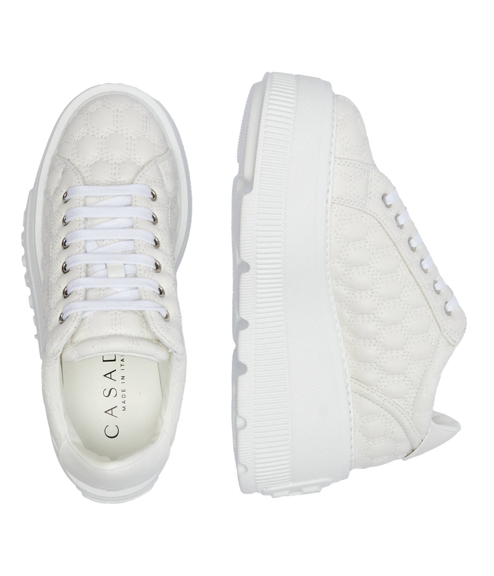 Кожаные кроссовки Casadei - белый(2X028Y0701C2581)