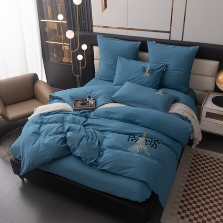 КПБ Mood of Paris на резинке MPR016, Евро, 4 наволочки, простынь 160*200*35