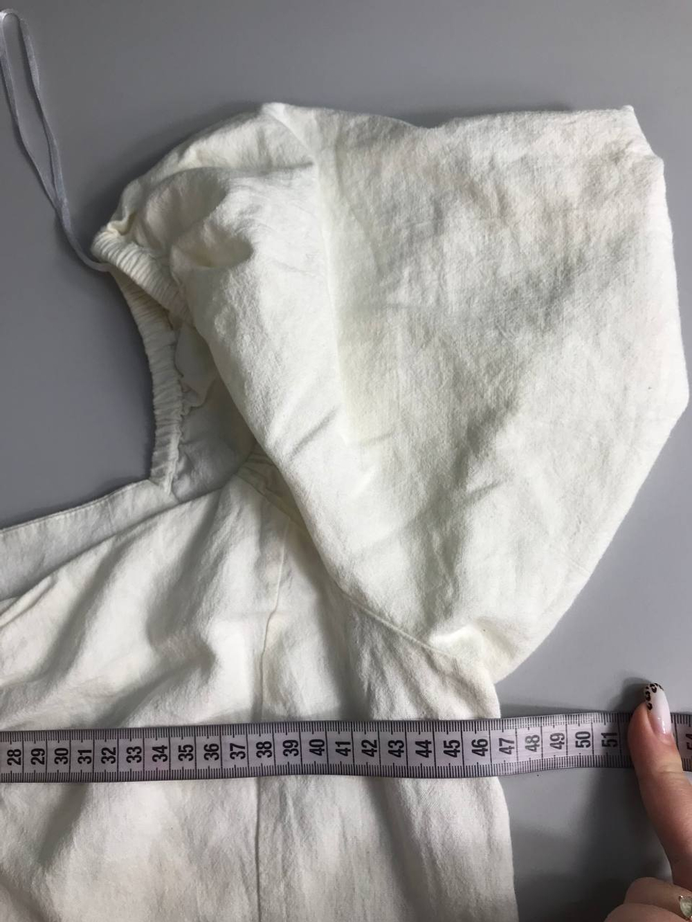 Блузка H&M льняная, маркировка 44, визуально на 50 размер