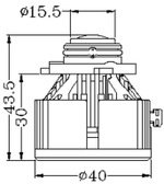 Светодиодные линзованные лампы Laser H11/H8/H9 прожекторный свет (для дальнего или птф), 26w 2600Lm (комплект, 2шт)