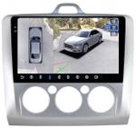Магнитола для Ford Focus 2 2004-2011 (кондиционер) - FarCar BX003M-360 монитор 9.5" 2K QLED на Android 13, Быстрая, CarPlay, 4G SIM-слот, 4 камеры в комплекте