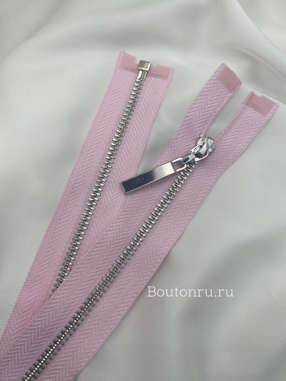 Молния светло-розовая серебро