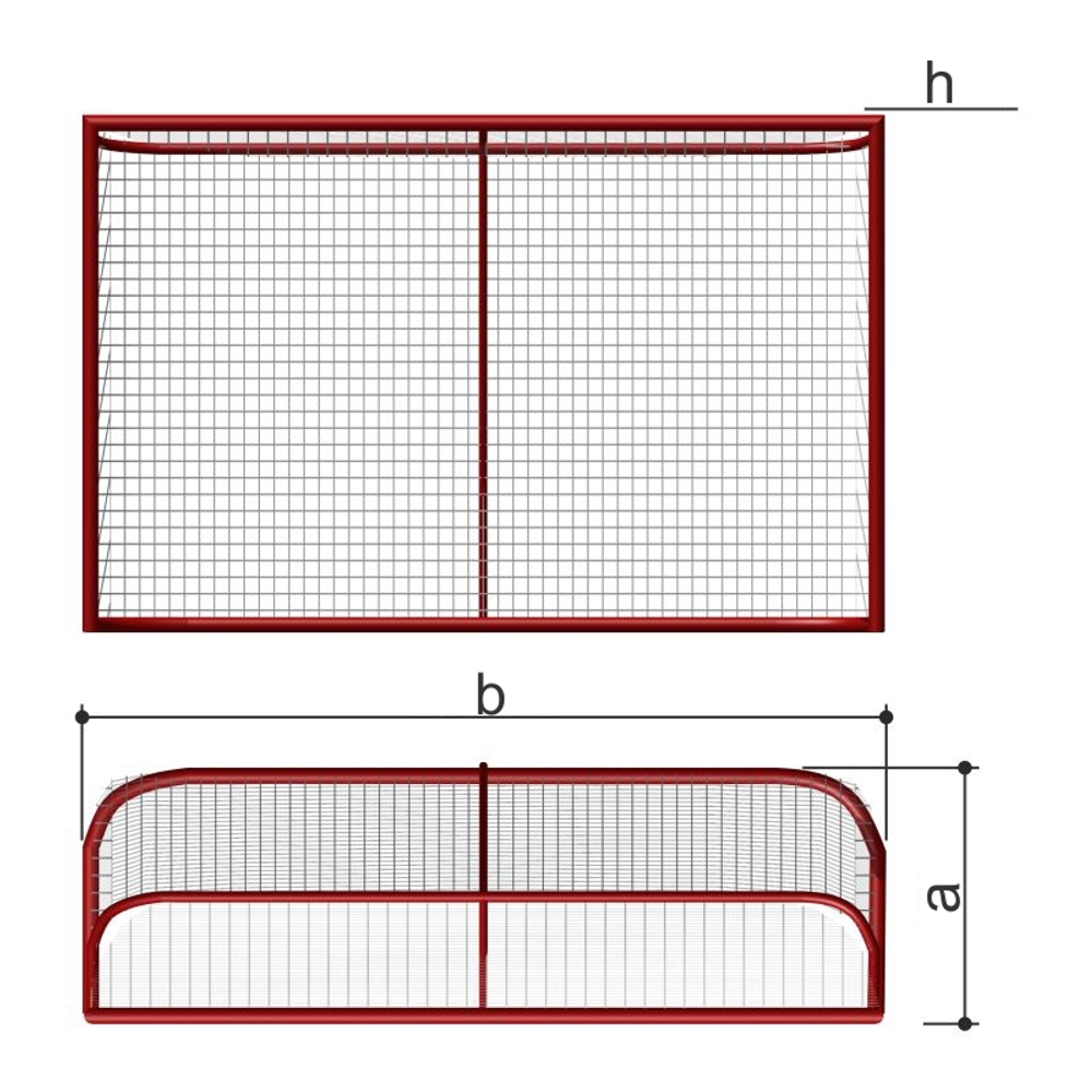 Ворота хоккейные (сетка в комплекте) Romana 203.09.00
