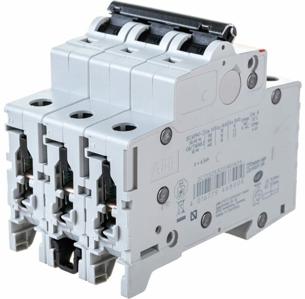 Автоматический модульный выключатель ABB 3п C S203 6кА 40А 2CDS253001R0404