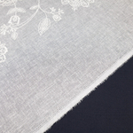 Тюль с вышивкой на нежном батисте Vistex арт. Fiore col. naturale (высота 300 см, Турция)