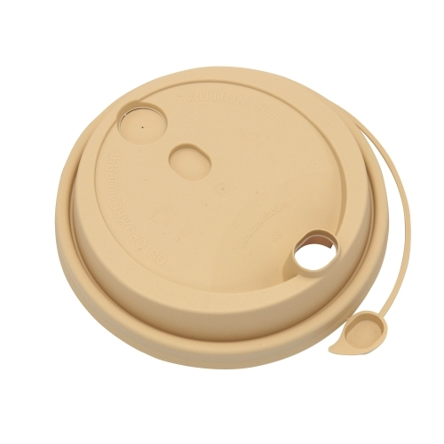 Крышка с питейником 80 мм крафт