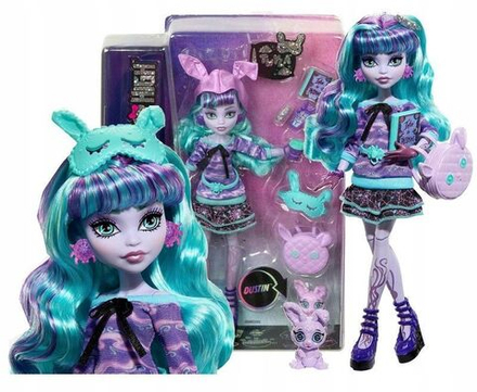 Кукла Mattel Monster High Twyla - Твайла пижамная вечеринка - Кукла с аксессуарами Монстр Хай HLP87