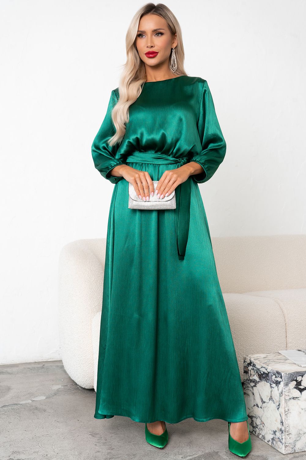 Платье Глория (зеленый)-46р-р Р11-1230 Nikol