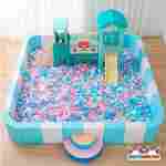 Сухой бассейн с игровым комплексом «Бирюза», 5×5×0,6 м