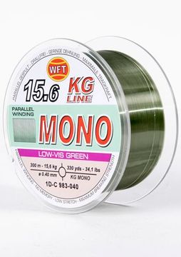 Леска монофильная WFT KG MONO Green 300 м, 0,40 мм