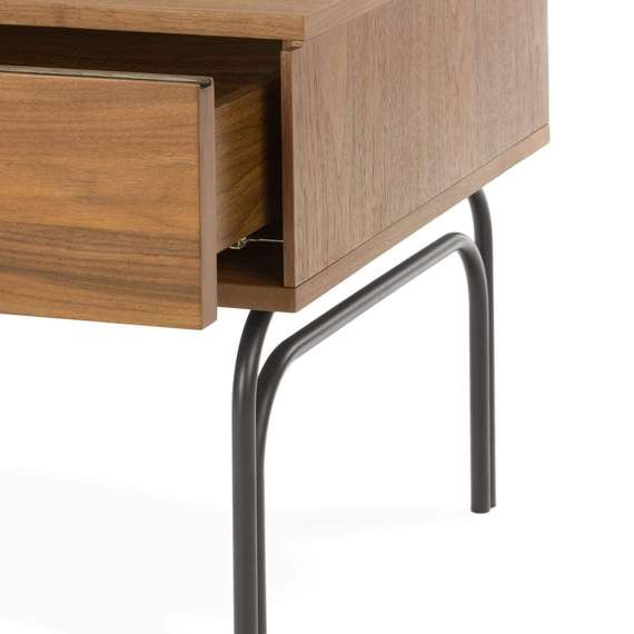 Прикроватная тумба Tara 60х60 см, шпон ореха