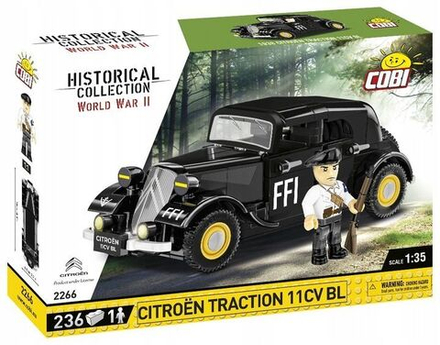 Конструктор пластиковый Cobi Citroen Traction 11CV BL - Ситроен Траксьон - 236эл. - Коби 2266