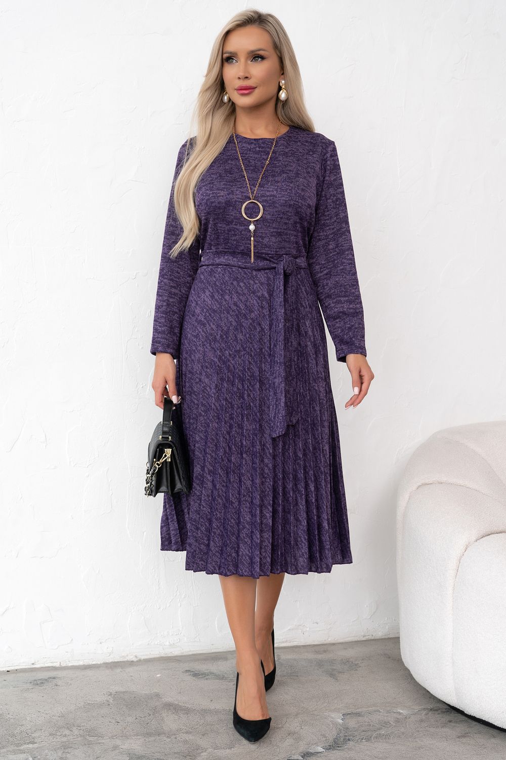 Платье Рамина (баклажан) Р11-1187/3 Nikol (Акция)